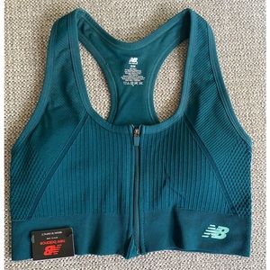 New Balance zip up sports bra